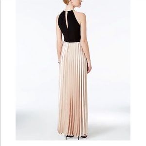 NWT Xscape Gold Pleated Evening Gown